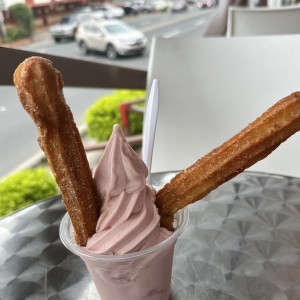 Fresa con churros