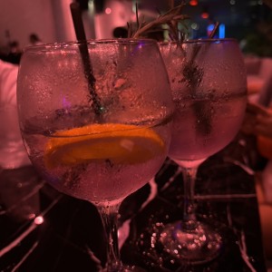 Violet Gin tonic 