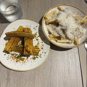 Ribs de maiz & Parmesan Truffle Fries