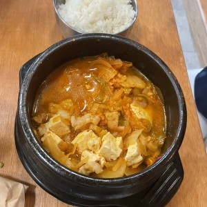 Sopa tofu y kimchi