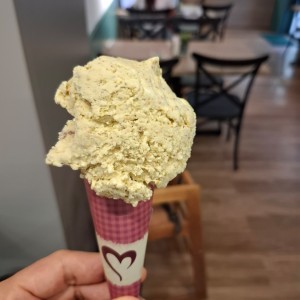 Helado de pistacho 