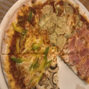 Pizza de cuatro estaciones 