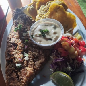 Filete de pescado frito