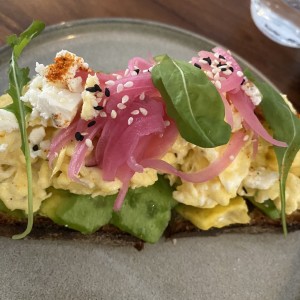 Avocado & Eggs Tartine