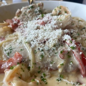 Chicken & Shrimp Carbonara