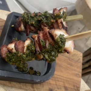 BROCHETA DE PULPO Y CHORIZO