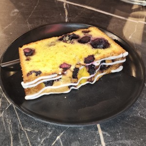Cake de limon y Blueberry