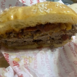 Hamburguesa Oklahoima Triple Carne