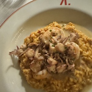 Rissotto con frutos del mar