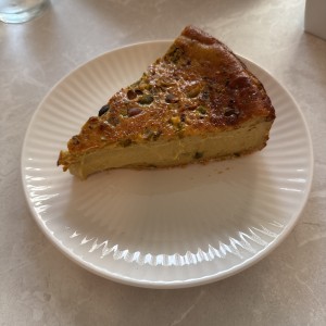 Torta vasca pistacho 