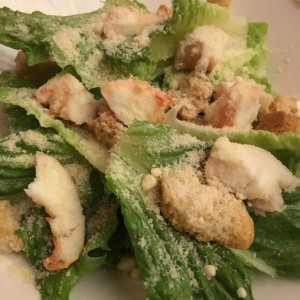 Ensalada de cesar con langosta