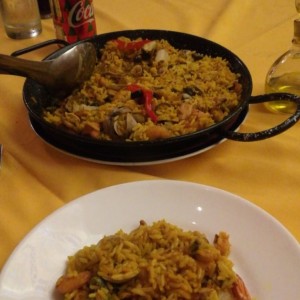 paella de mariscos 