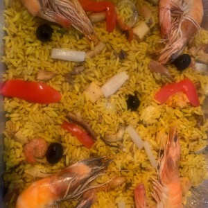 Paella Marinera (Solo Mariscos)