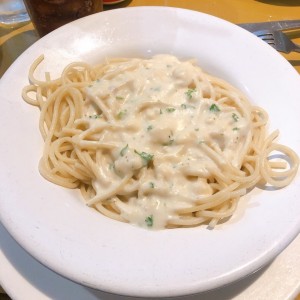 spaghuetti salsa blanca