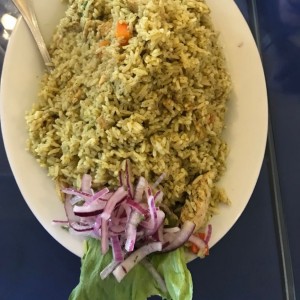 Arroz Verde con Pollo