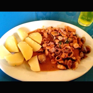 Pescado En Salsa De Mariscos