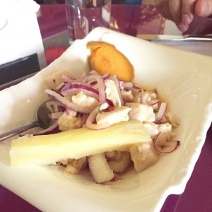 Ceviche de corvina