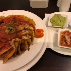 super nachos de pollo