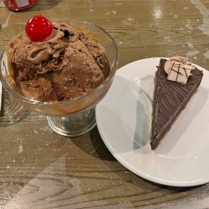 Dulces Porcionados - Chocolate y helado de chocolate