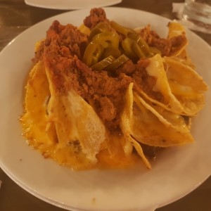 mini nachos con chile