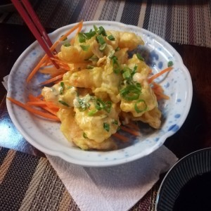 spiced shripms tempura