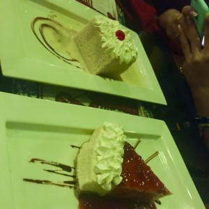 Tres leches y Cheesecake