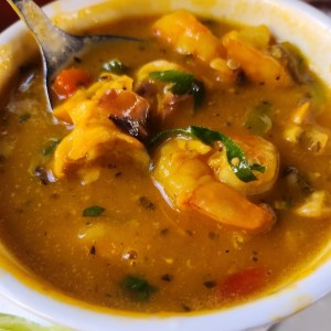 Entradas - Sopa de Mariscos