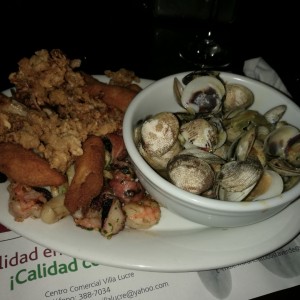 mixto de mariscos a la parrilla