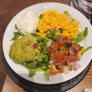 Ensalada para tacos del BBQ fajitas