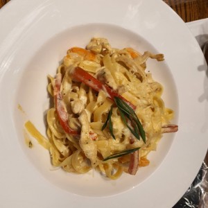 Cajun Shrimp and Chicken Pasta