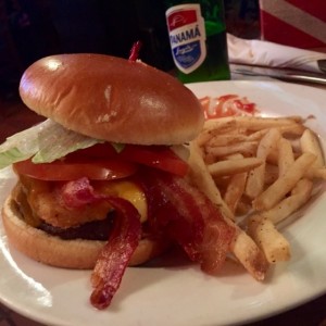 Friday?s bacon cheeseburger