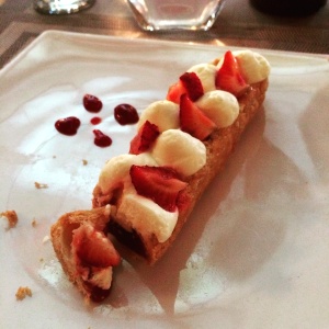 Eclair de fresas. Inimitable!!