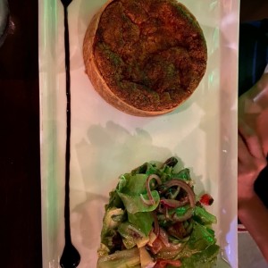 Quiche lorraine et salade