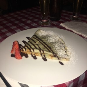 crepes de chocolte y fresa