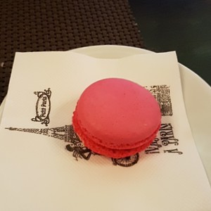 macaron de fresa