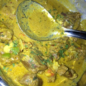 Vegetales en curry