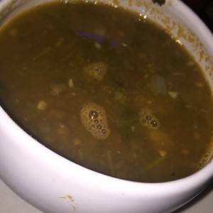 sopa de lentejas