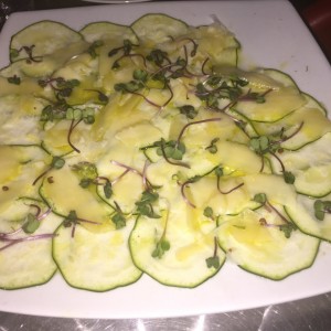 carpaccio de zuchini