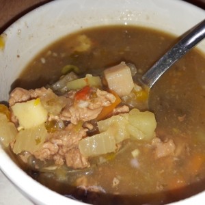 sopa de carne con vegetales 