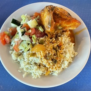 Ensalada pollo arroz