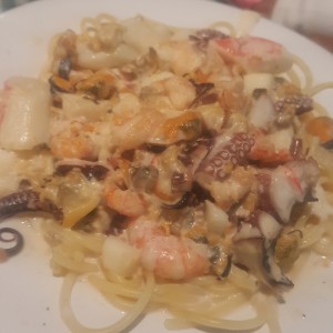 pasta con mariscos