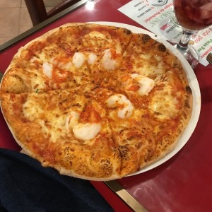 Pizzs de langostinos