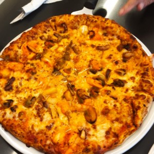 pizza de mariscos