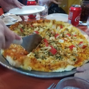 Pizza de Mixto de mariscos