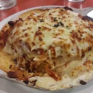 lasagna de pollo gratinada