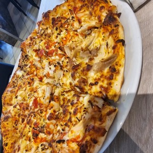 Pizza de Pollo con Ajo extra