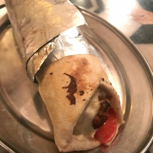 shawarma pollo con mozarrela