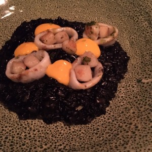 risotto negro de calamar