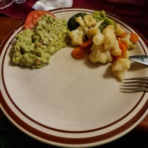 Guacamol y Vegetales