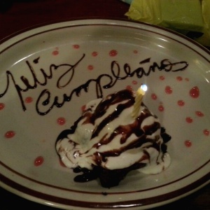 Brownie con Helado